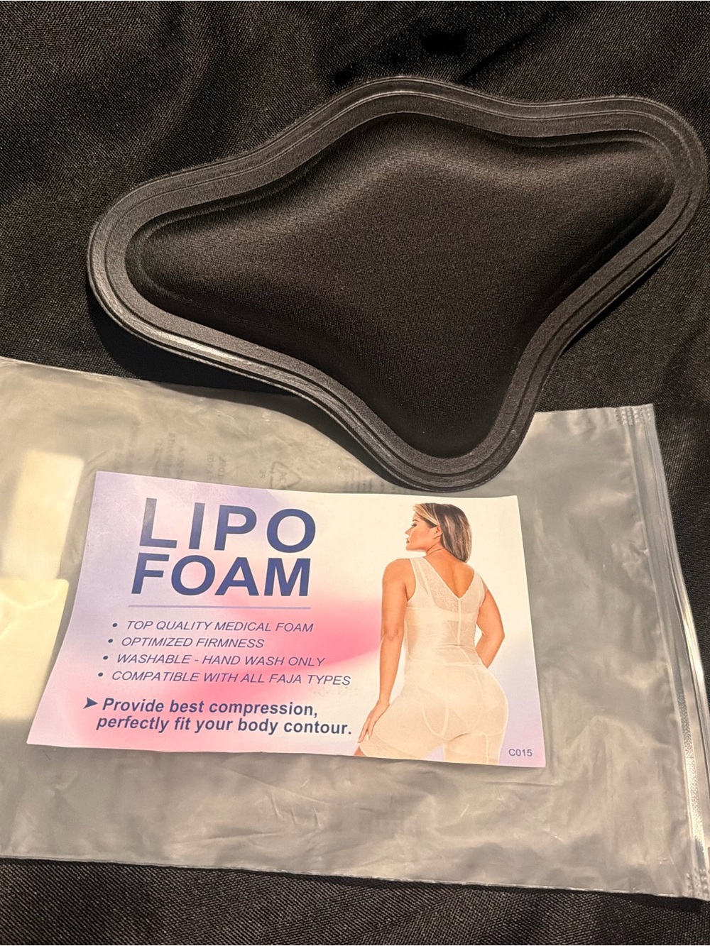 Lipo Foam Bra Inserts - Black